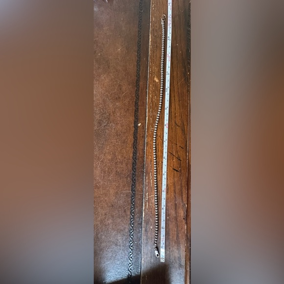 Sterling Silver Santa Fe Pearl Beaded Necklace - Picture 3 of 4